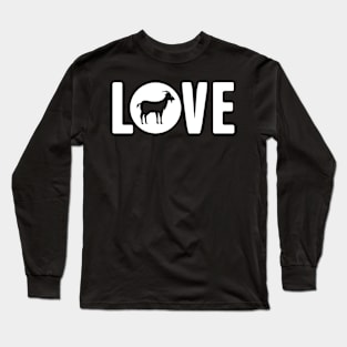 LOVE – Goat Design Long Sleeve T-Shirt